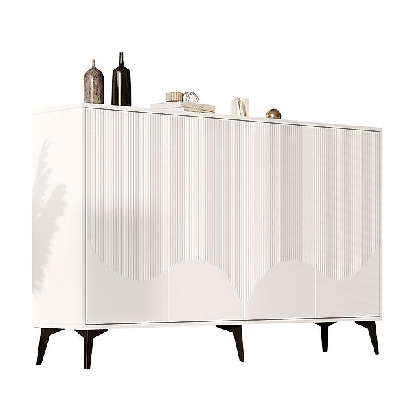 Merax Sideboard mit verstellbaren Einlegeböden (160x35x100 günstig online kaufen