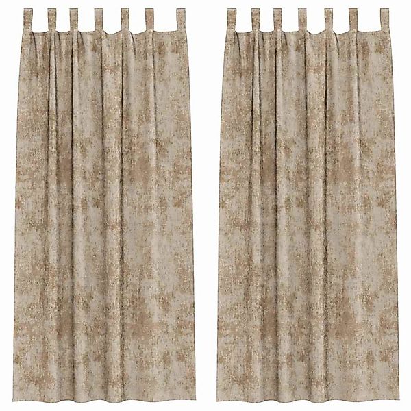 vidaXL Vorhänge 2 Stk Champagner 245 x 140 cm Samt 4107746 günstig online kaufen