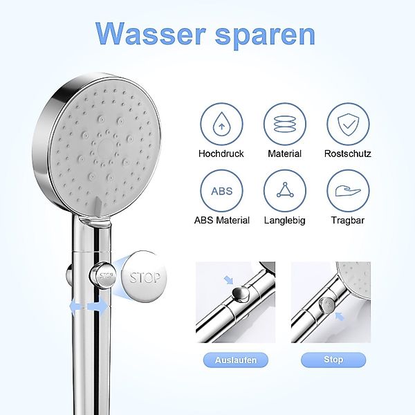 Nettlife Handbrause Duschkopf mit 1,5 m günstig online kaufen