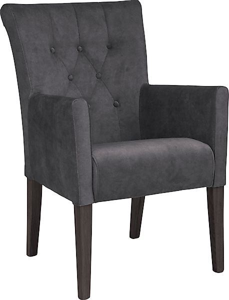 Home affaire Esszimmerstuhl "King" () 1 Stk.Esszimmerstuhl mit Knopfheftung günstig online kaufen