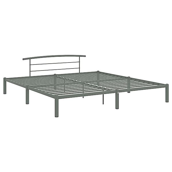 vidaXL Bettgestell Grau Metall 180x200 cm Modell 2618436 günstig online kaufen