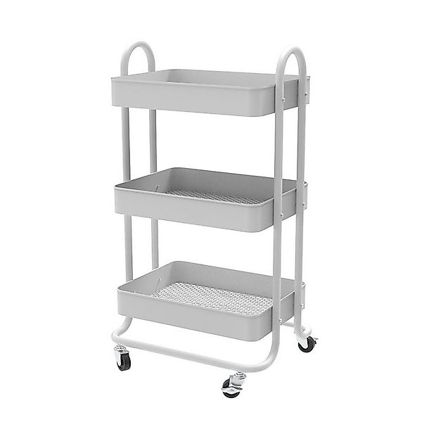 Vicco Rollregal Tron Rollbare Küchen-Minibar Weiß 46x79 cm günstig online kaufen