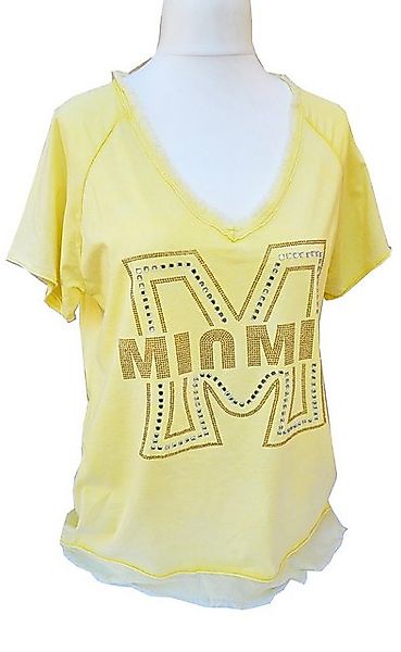 V-Shirt SAISON V-Shirt mit Fransen und Applikation Fransen günstig online kaufen