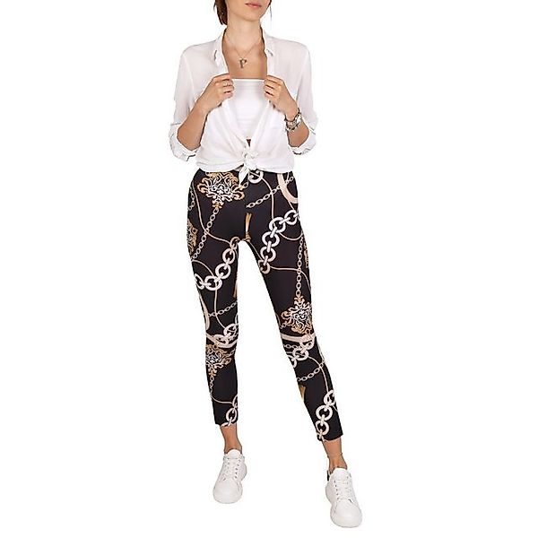 Sarcia.eu 7/8-Leggings Schwarze Leggingshose mit Kettenmuster JOHN ZACK S günstig online kaufen