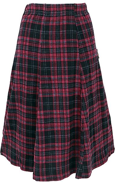 Guru-Shop Minirock Rock aus Bio-Baumwolle, Jacquard Rock - rot/karo Ethno S günstig online kaufen