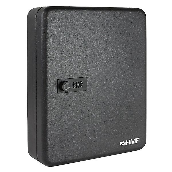 HMF 14500-02 Schlüsselkasten Zahlencode 45 Haken 30 x 24 x 7 cm Schwarz günstig online kaufen