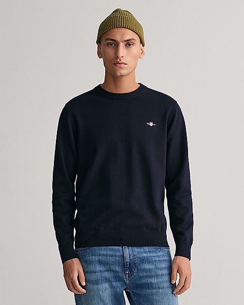 Gant Rundhalspullover CLASSIC COTTON C-NECK Premium Strickpullver aus weich günstig online kaufen