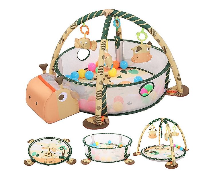 Insma Spielbogen 3-in-1 Baby Spielmatte Spielbogen Baby Gym Krabbeldecke fa günstig online kaufen