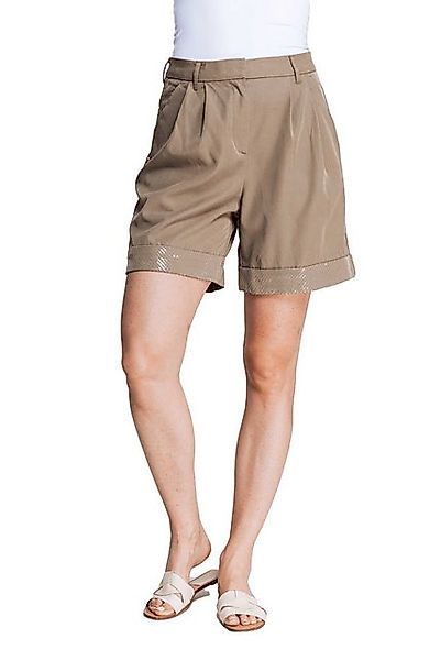 Zhrill Chinos Shorts FJELLA Braun (0-tlg) angenehmer Tragekomfort günstig online kaufen