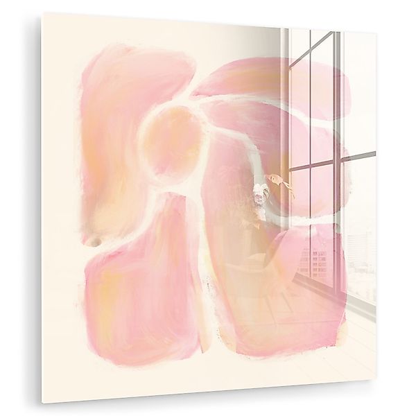 MuchoWow Acrylglasbild Blumen - Rosa - günstig online kaufen