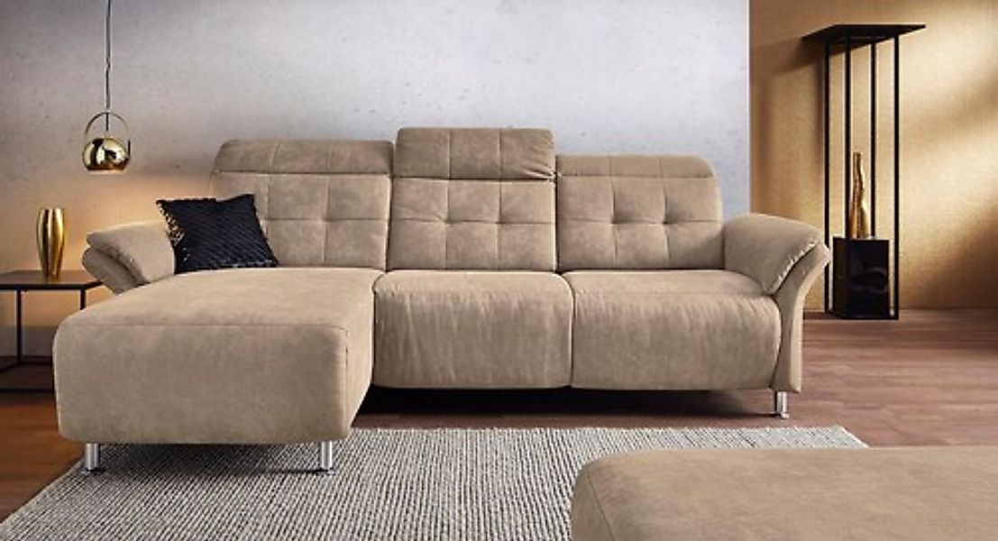 Home affaire Ecksofa »Manhattan L-Form« 2 Sitze mit elektrischer Relaxfunkt günstig online kaufen
