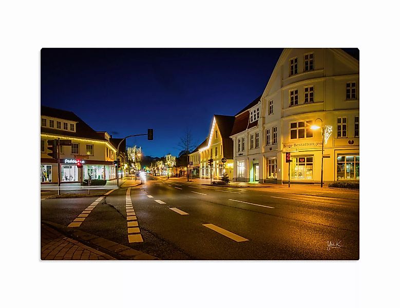 Bild auf Leinwand "Abend in Visselhövede" 60x40 cm günstig online kaufen