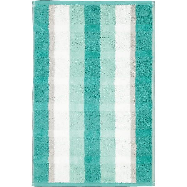 Cawö Handtücher Noblesse Stripe 1087 - Farbe: smaragd - 44 - Handtuch 50x10 günstig online kaufen