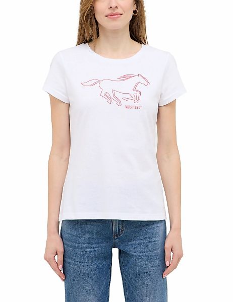 MUSTANG Kurzarmshirt "Damen Style Loa" günstig online kaufen