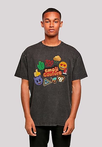 emoji couture T-Shirt gold logo stylish icons Premium Qualität günstig online kaufen