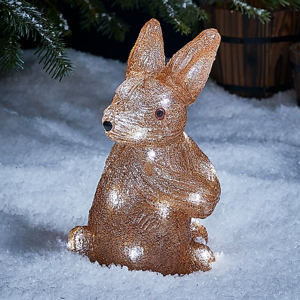 LED Acryl Weihnachtsfigur außen Hase günstig online kaufen