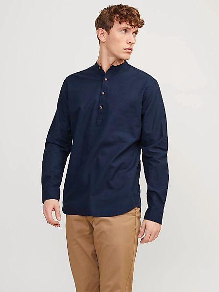 Jack & Jones Langarmhemd "JJESUMMER TUNIC LINEN BLEND SHIRT LS SN" günstig online kaufen