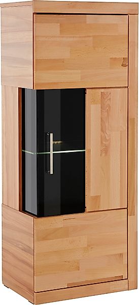 Home affaire Vitrine Ribe,125cm hoch,4 Fächer,1Glasboden günstig online kaufen