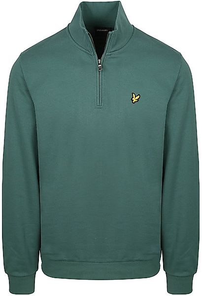 Lyle & Scott Sweat Half Zip Pull Everglade Grün - Größe M günstig online kaufen