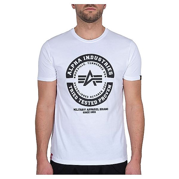 Alpha Industries Ttp Kurzärmeliges T-shirt XL White / Black günstig online kaufen