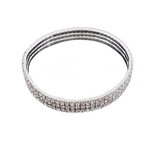 KARMA Fußkette Fußkettchen Metall Strasssteine silber günstig online kaufen