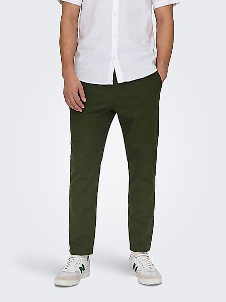 ONLY & SONS Stoffhose "ONSLINUS CROP 0007 COT LIN PNT NOOS" mit Leinen günstig online kaufen