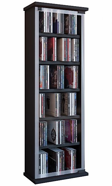 VCM Media-Regal "VCM CD Regal Holz  CD Schrank mit ESG-Sicherheitsglastüren günstig online kaufen