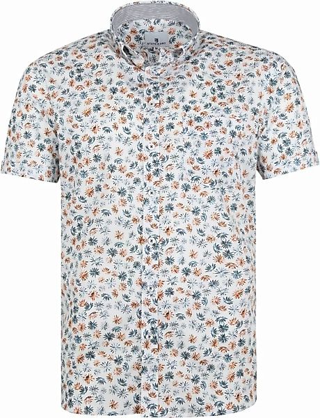 State Of Art Shortsleeve Hemd Weiß Blumen - Größe M günstig online kaufen