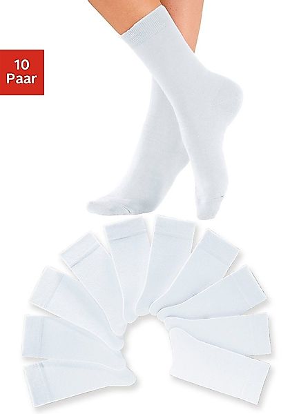H.I.S Freizeitsocken Packung, 10 Stk. tlg. mit weichen Rippbündchen günstig online kaufen