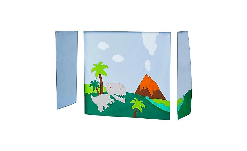 Hoppekids Vorhang Mittelhochbett 70x160  Dinosaur ¦ mehrfarbig ¦ Maße (cm): günstig online kaufen