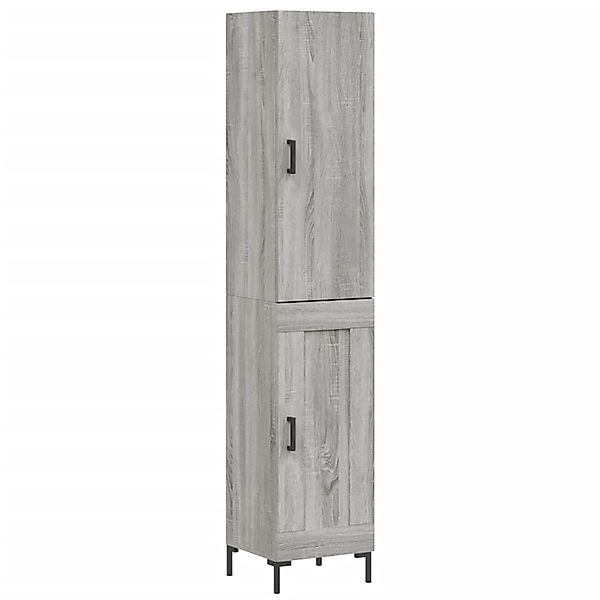 vidaXL Highboard Grau Sonoma 34,5x34x180 cm Holzwerkstoff 3199111 günstig online kaufen