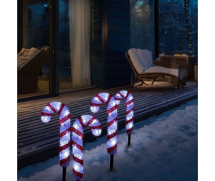 MARELIDA LED Dekoobjekt LED Zuckerstangen Candy Gartendeko Weihnachtsbeleuc günstig online kaufen