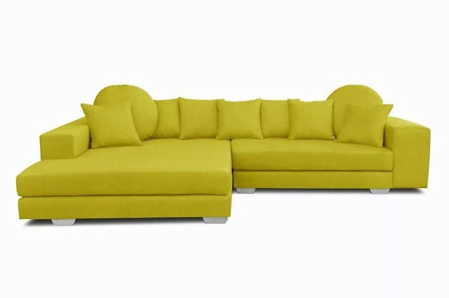 JVmoebel Sofa Gelbes Ecksofa Eckcouch Eckgarnitur Polster Sofa, Made in Eur günstig online kaufen