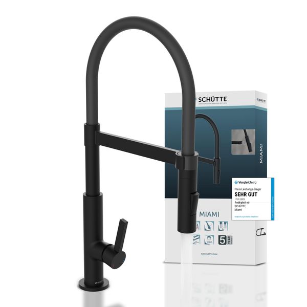 Schütte Spültischarmatur MIAMI energiesparende Cold-Start-Funkt., 360° günstig online kaufen