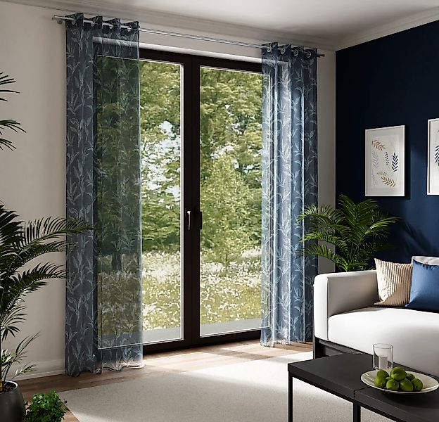 HOMING Gardine "Evander" Ösen 1 Stk. tlg. Fertigschal günstig online kaufen