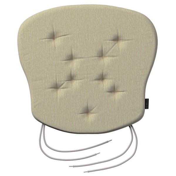 Stuhlkissen Peter mit Bindeschnur, vanille, 41x 38 x 3,5 cm, Chenille (161- günstig online kaufen