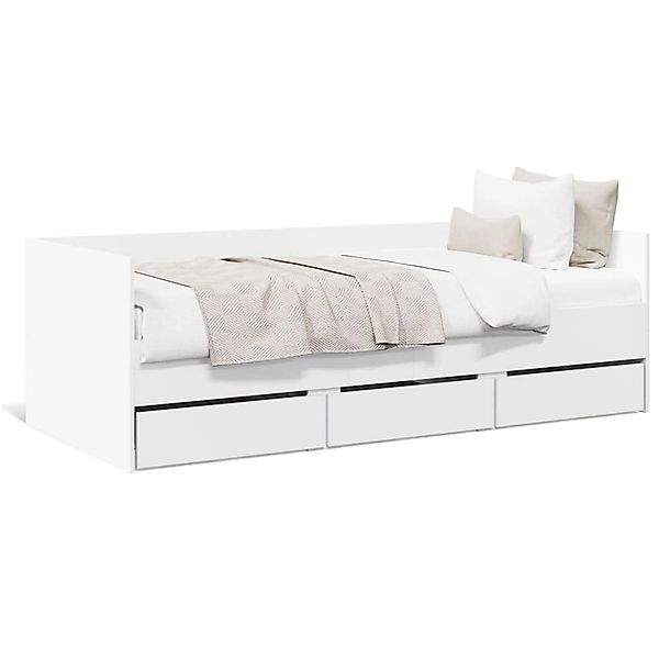 vidaXL Tagesbett mit Schubladen ohne Matratze Weiß 90x200 cm 3280818 günstig online kaufen