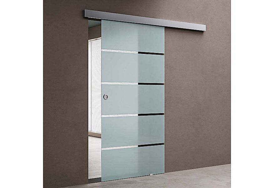 doporro Glasschiebetür komplettset Zimmertür glas Innentür H:205/215cm ESG günstig online kaufen