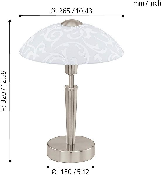 EGLO Tischleuchte SOLO Tischlampe, Stahl und günstig online kaufen