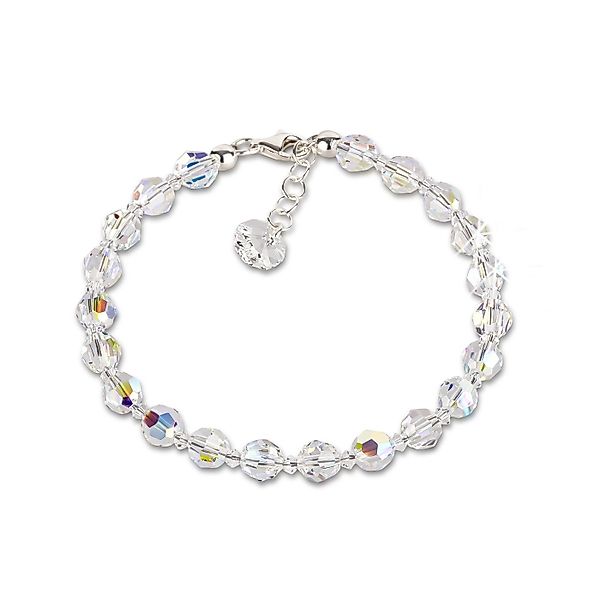 Schöner-SD Perlenarmband Kristall Perlenarmband mit Silber günstig online kaufen
