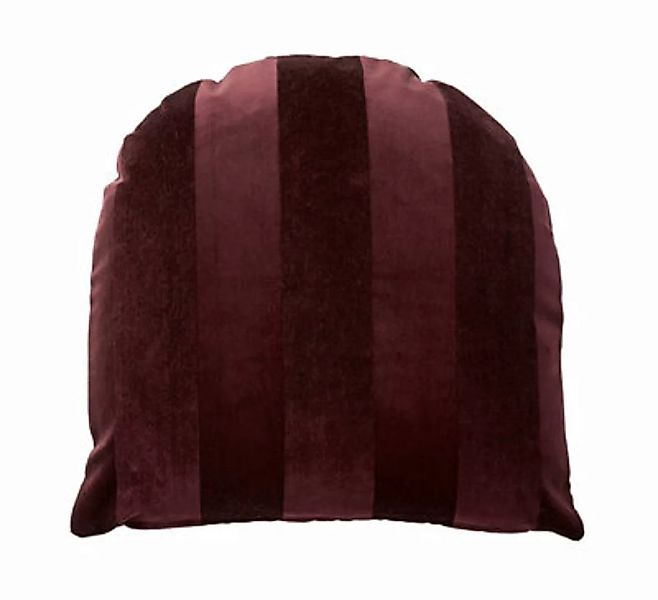 Kissen Arcus textil rot / 50 x 50 cm - Velours - AYTM - Rot günstig online kaufen