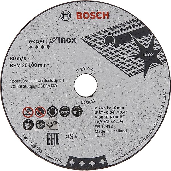 Bosch Professional Trennscheiben Trennscheibe Expert for INOX 5 Stück 76 mm günstig online kaufen