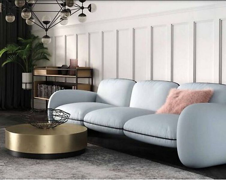 Xlmoebel 3-Sitzer Blaues Dreisitzsofa Luxuriöses Wohnzimmermöbel Design, 1 günstig online kaufen