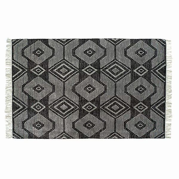 Teppich Dkd Home Decor Weiß Schwarz Baumwolle (200 X 290 X 1 Cm) günstig online kaufen