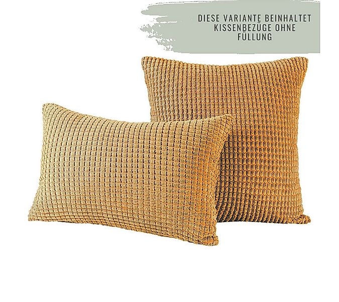 Interior by Hakito Dekokissen 2er Set Kissenbezug inklusive Füllkissen Kiss günstig online kaufen