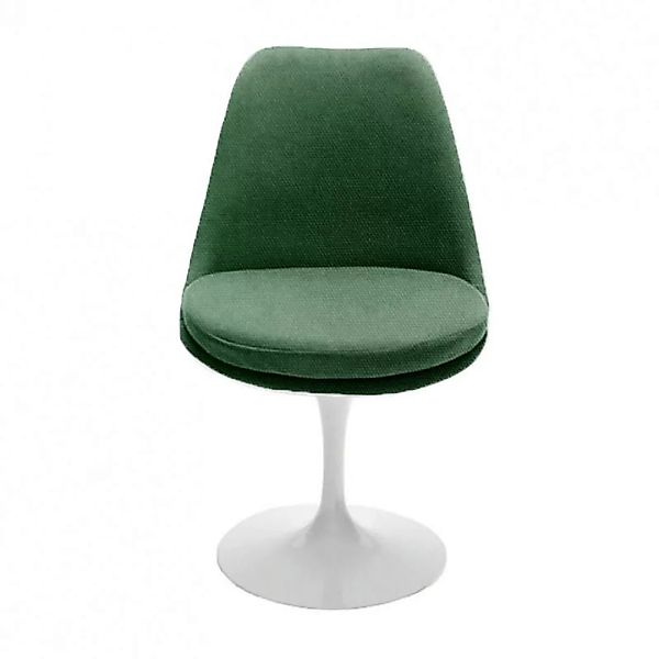 Knoll International - Tulip Saarinen Stuhl vollgepolstert - grün/Sitzpolste günstig online kaufen