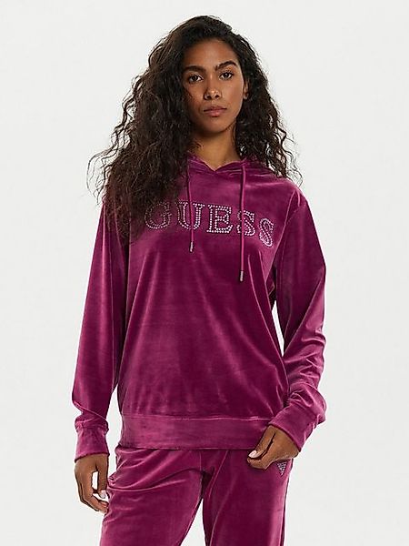 Guess Hoodie - Strass Hoodie - Velours Hoodie - COUTURE HOODIE SWEATSHIRT günstig online kaufen