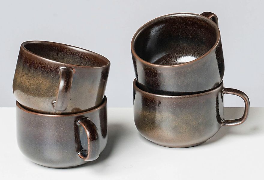 gipfelstück Tasse "Glockenklang" Scandi-Style, Reaktivglasur, jedes Stück e günstig online kaufen