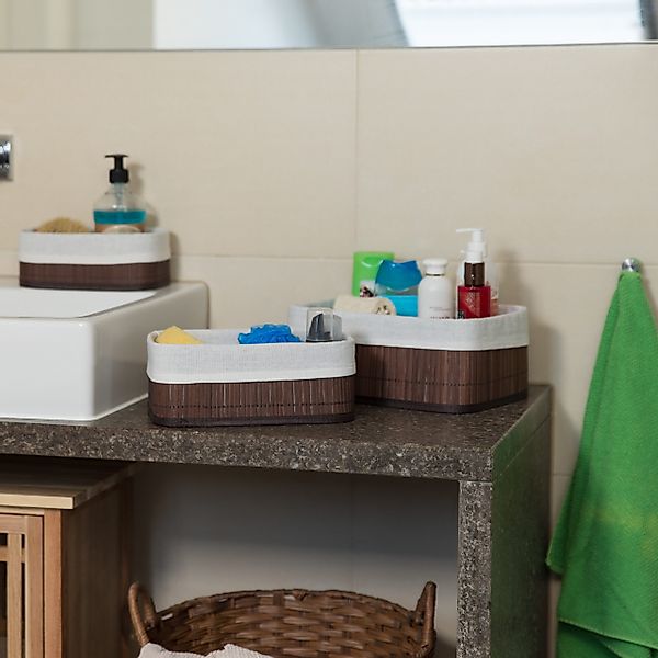 relaxdays Aufbewahrungskorb Bad 3 teiliges Set, günstig online kaufen