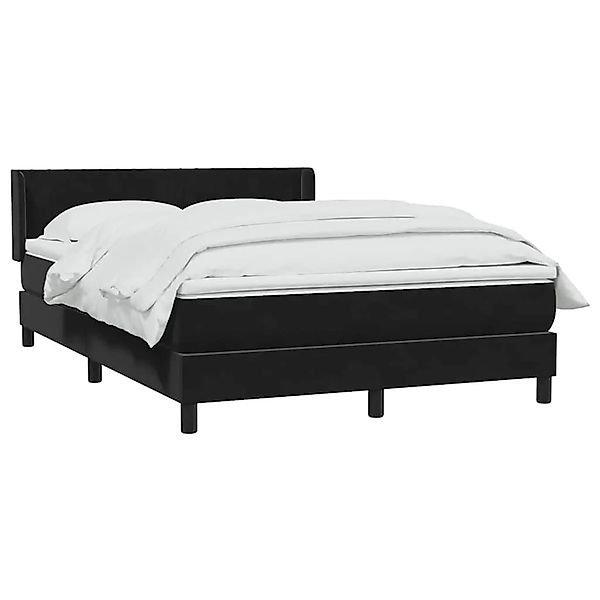 vidaXL Boxspringbett mit Matratze Schwarz 160x210 cm Samt 3318287 günstig online kaufen